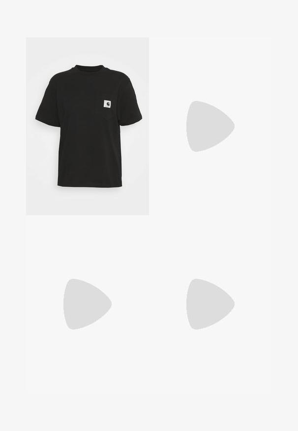 Sort bomulds T-shirt med korte ærmer, rund halsudskæring og en lomme foran med et firkantet logo i hvid og sort.; Mini-sundskørt med blomsterprint i klare pink og lavendelblomster, samt grønne og blå blade, lavet af et letvægtsstof.; Hvide lædersneakers med perforeret tå-kasse, tekstureret sål og hvide snørebånd, parret med brede røde bukser og en blå-gul baggrund.; COACH TABBY SHOULDER BAG 20 WITH PILLOW QUILTING - Skuldertasker - sage