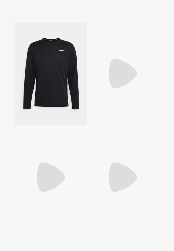 Juoda ilgomis rankovėmis Nike marškinėliai, pagaminti iš lygaus audinio, su baltu Nike prekės ženklu kairėje krūtinės pusėje ir apvaliu kaklu.; Geltoni sportiniai šortai, pagaminti iš lengvos medžiagos su elastine juosta juosmens srityje. Apatinėje dešinėje pusėje yra mažas pilkas Nike logotipas.; Šviesiai smėlio spalvos bėgimo bateliai su tekstūruotu viršutiniu paneliu, kontrastingais ramaus oranžinės spalvos akcentais ant pado ir minkštu viduriniu padu.; Salomon CROSS 8 - Turistinė kuprinė - black