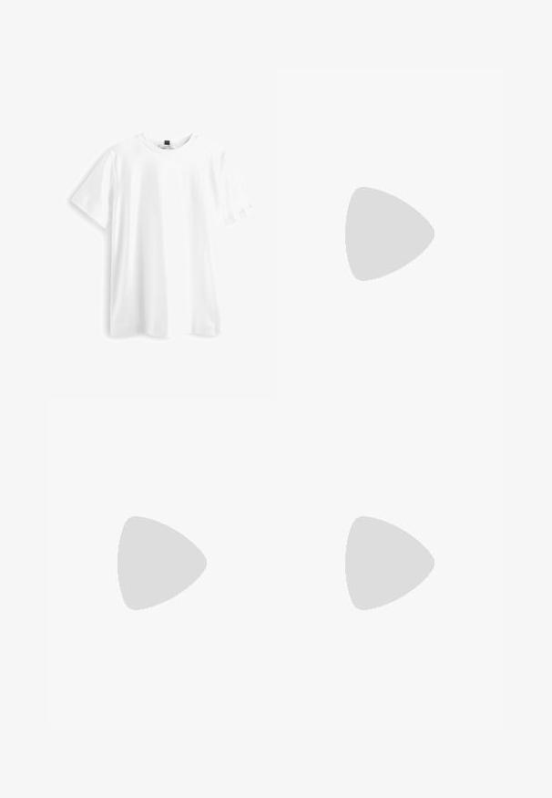 T-shirt bianco a maniche corte realizzato in cotone, con colletto rotondo, orlo dritto e texture morbida e liscia. Senza motivi o grafica.; Gonna nera a trapezio con vita elastica. Caratterizzata da un tessuto morbido e leggero e dettagli arricciati per una maggiore texture.; Ballerina nera in rete con punta affusolata, cinghia decorativa e accento sottile. Presenta un design a rete aperta e suola piatta.; Occhiali da sole neri con montatura rettangolare, costruzione in plastica spessa e lenti scure, caratterizzati da superfici lisce e bordi arrotondati.; Morsa per capelli realizzata in plastica translucida viola con design maculato e dettagli in gioiello, caratterizzata da una forma arrotondata a farfalla e denti di presa.