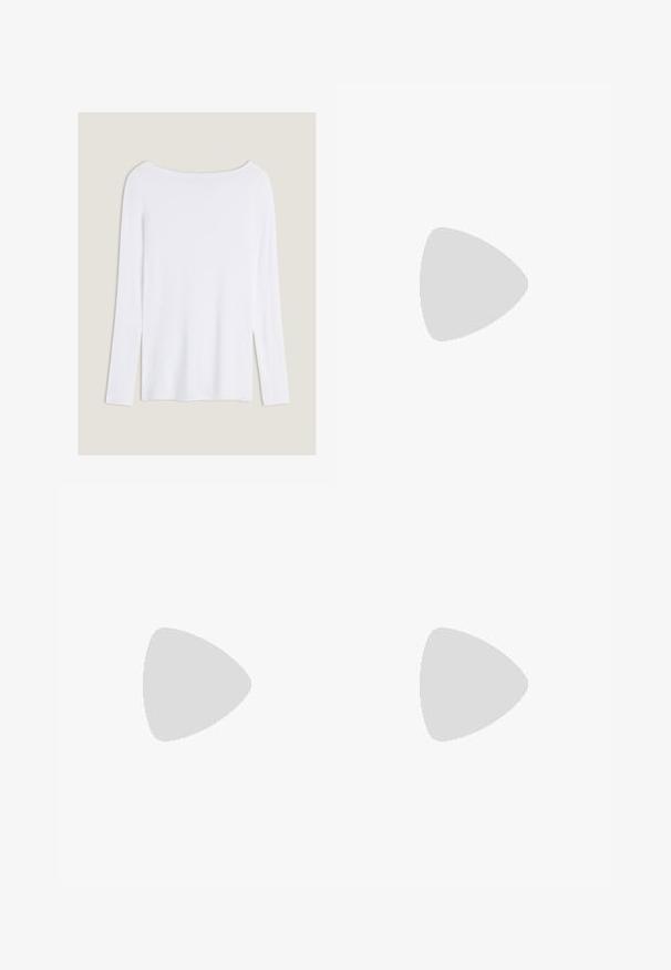 Weißes Langarmoberteil mit weitem Ausschnitt, seitlichen Schlitzen und einem glatten, leichten Stoff, das ein einfaches, minimalistisches Design aufweist.; Braun-weißer Karo-Hemd mit Knöpfen, zwei Brusttaschen, klassischem Kragen und durchgehender Knopfleiste. Weicher Stoff.; Knielanger Rock aus strukturiertem cremefarbenem Stoff mit Kabelstrickmuster, ausgestattet mit einem breiten Bund und fließender A-Linie.; Tanleder-Cowboystiefel mit spitzer Zehenpartie, westlichem Stickmuster, mittelhohem Schaft und Holzblockabsatz.; Woven duskybraune Lederhandtasche mit einem gebogenen, breiten Riemen und einer glatten Textur. Verfügt über einen Reißverschluss und hat eine geräumige, strukturierte Form.