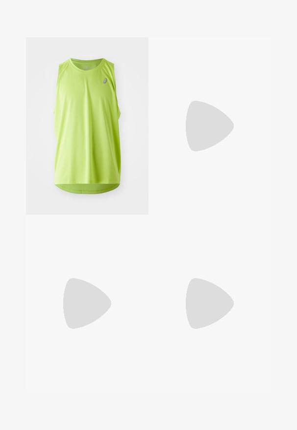 Top sportiv fără mâneci, de un verde neon, realizat dintr-un material texturat. Are un guler rotund și un logo amplasat în partea stângă sus.; Șorturi atletice negre din material elastic, cu o croială strânsă, design până la genunchi și un mic logo alb pe partea inferioară.; Pantofii sport Nike de culoare albă, cu un logo Swoosh negru. Au un design de tip high-top, un superior texturat și o talpă exterioară din cauciuc durabil.; Ochelari de protecție clari, cu o ramă ușoară și transparentă, având accente gri. Prezintă un design în jurul feței și un suport pentru nas ajustabil.