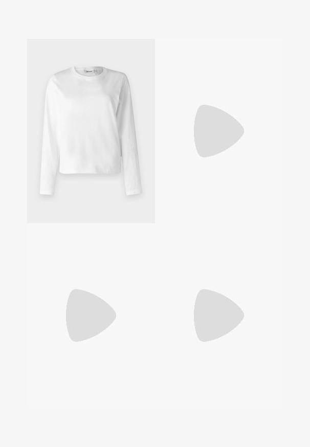T-shirt blanc à manches longues en coton, avec un col rond et une coupe décontractée. Le design est simple, sans motifs ou accents visibles.; Une jupe à motif présentant des tourbillons de rose, beige, marron et noir. Fabriquée dans un tissu lisse, elle a un design fluide et une coupe au genou.; Sandales à talons noirs avec plusieurs brides entrecroisées. Matériau lisse, bout pointu et talon étroit. Bride de cheville ajustable avec boucle.; Lunettes de soleil avec une lentille dégradée grise, une monture en métal doré et des accents en plastique noir. Lentilles uniques en forme de papillon avec des branches fines.; Boucles d'oreilles en or avec une finition lisse et brillante. Design circulaire présentant un petit clou et une attache transparente pour un port sécurisé.
