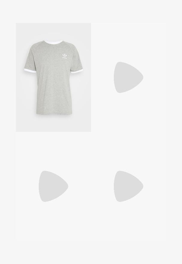 adidas Originals STRIPES TEE UNISEX - T-shirt imprimé - medium grey heather; Carhartt WIP LANDON NEWCOMB DRILL - Pantalon classique - park garment dyed; adidas Originals HANDBALL SPEZIAL UNISEX - Baskets basses - off white/core black; Oakley SPHAERA UNISEX - Lunettes de soleil - matte clear