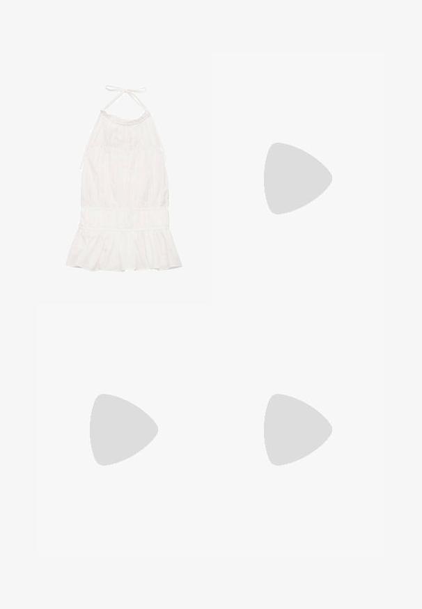 Mango Top - white; Bershka Maxi skirt - white; Nike Sportswear BLAZER MID 77 - High-top trainers - white/black/sail blanc; Mango LARGE DOUBLE-NATURAL BASKET - Handbag - leather