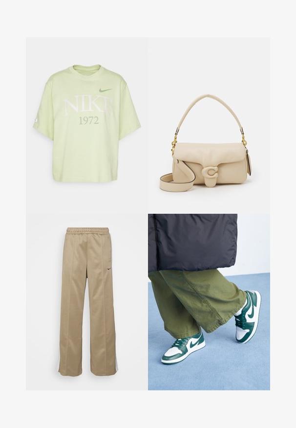 Jordan AIR JORDAN 1 - Sneakers laag - white/galactic jade/crème - Zalando.nl