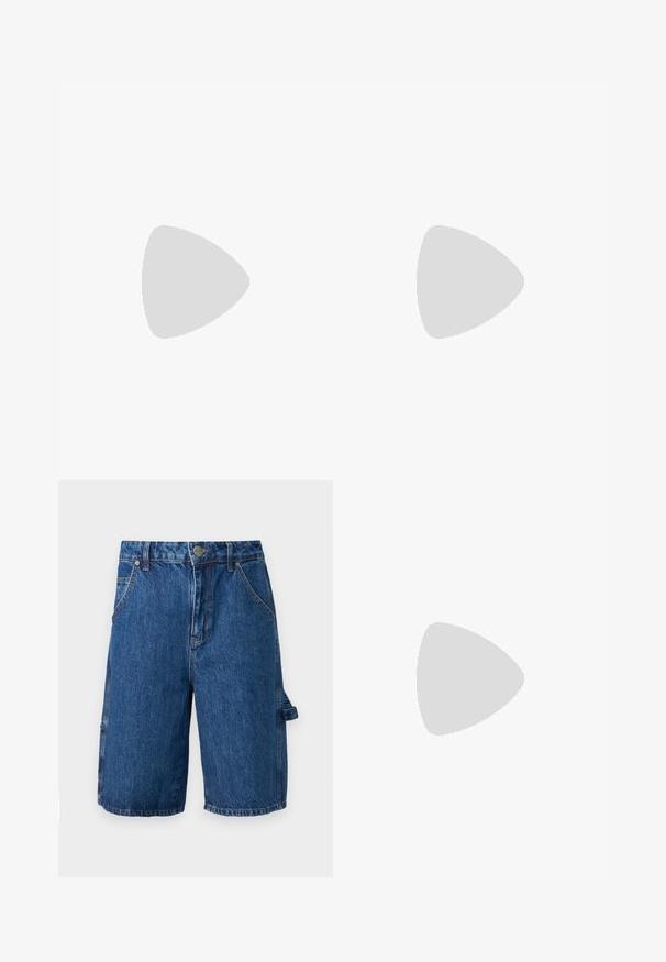GANT - T-shirt basic; Szorty dżinsowe w kolorze średnio-niebieskim, z wysokim stanem, dwiema przednimi kieszeniami oraz kieszenią boczną z paskiem. Gładka tekstura, casualowy design.; Białe sneakersy z perforowaną teksturą na palcach, górna część z gładkiej skóry, beżowa podeszwa i subtelne logo na pięcie.; Czarne owalne okulary przeciwsłoneczne z ciemnymi szkłami i cienkimi metalowymi oprawkami. Posiadają smukłe zauszniki z delikatnym łukiem na końcach.