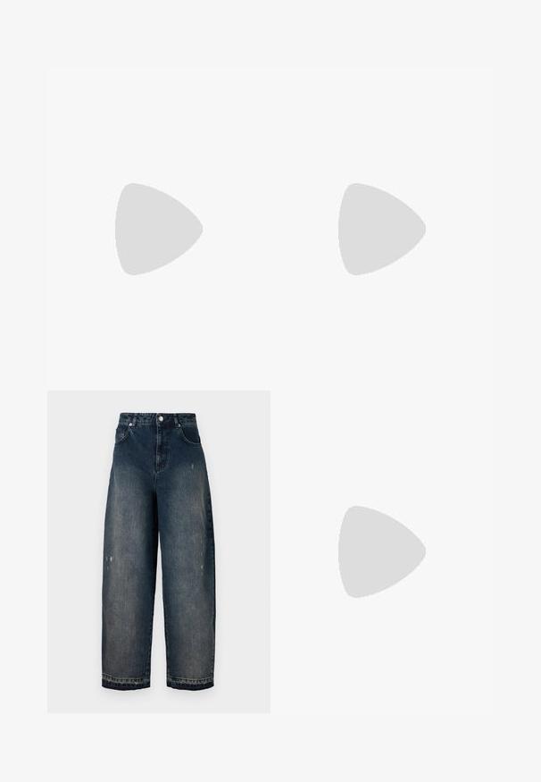 Black bodysuit featuring a smooth velvet finish, sheer mesh panels, and a scoop neckline. Sleek, fitted shape with a snap closure at the bottom.; Dark denim wide-leg jeans with a high waist, five pockets, visible stitching, and slight distressing on the front. Classic button and zip closure.; Black leather ankle boot with pointy toe, textured toe cap, and a slim, conical heel. Smooth surface with subtle stitching details.; Black handbag made of textured leather with a rounded shape. Features a thin shoulder strap and decorative embossed patterns.