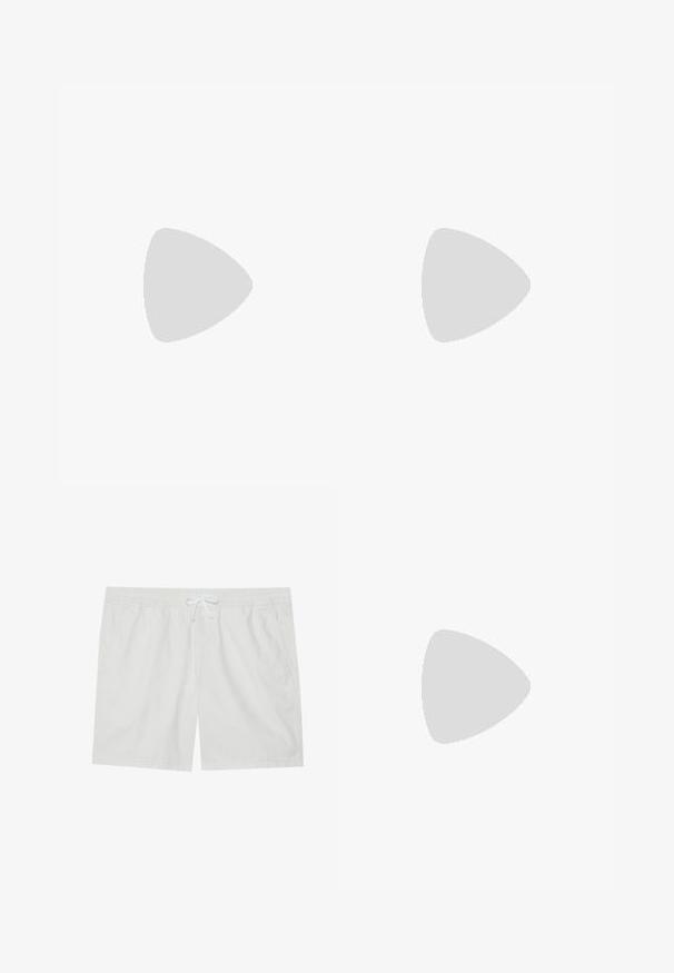Green soccer jersey with vertical white stripes, a round neck, and short sleeves. Features the brand "MATTH'AI" and a club badge.; White cotton shorts with an elastic waistband and drawstring, featuring two side pockets and clean lines, offering a simple design.; Nike athletic shoe in white with a black swoosh. Features a high-top design, textured upper, and a durable rubber outsole.; Black messenger bag made of smooth material, featuring a fold-over flap, silver clasp hardware, and an adjustable shoulder strap.