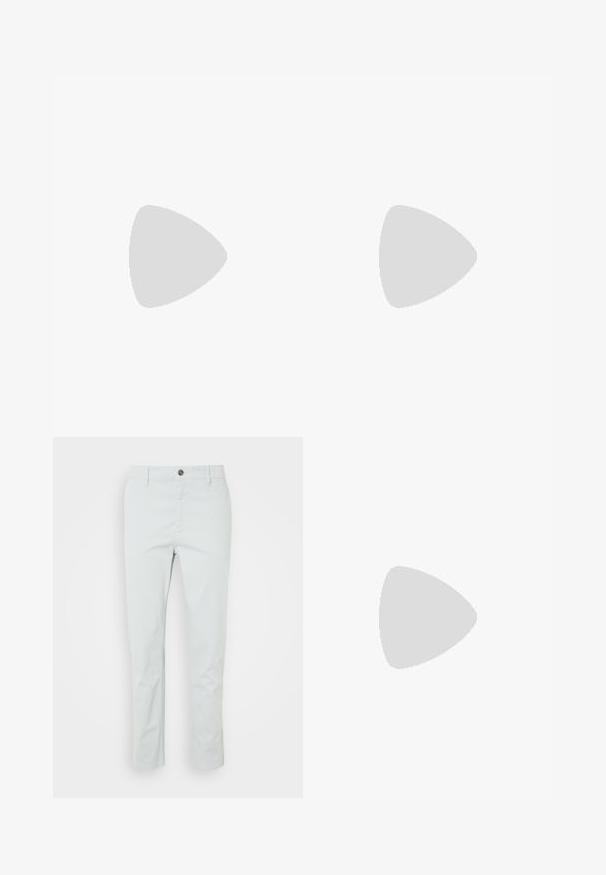 Mustast puuvillast polo-särk, mille esiplaanil on suur, tonalne "HUGO" logo, kahe nööbiga krae ja lühikesed varrukad.; Heledad roheline puuvillane püksid sirge lõikega, millel on eesnuppude sulgemine ja küljetaskud. Sile tekstuur, nähtavaid mustreid pole.; Must must väike jalats ümmarguse varbaga, millel on tekstureeritud ülemine osa, sujuv valge tald ja diskreetne brändi detail küljel.; Mustad mustad prillid tumepunaste läätsedega, millel on mati viimistluse ja punane logo temple. Vastupidav plastikkaader.