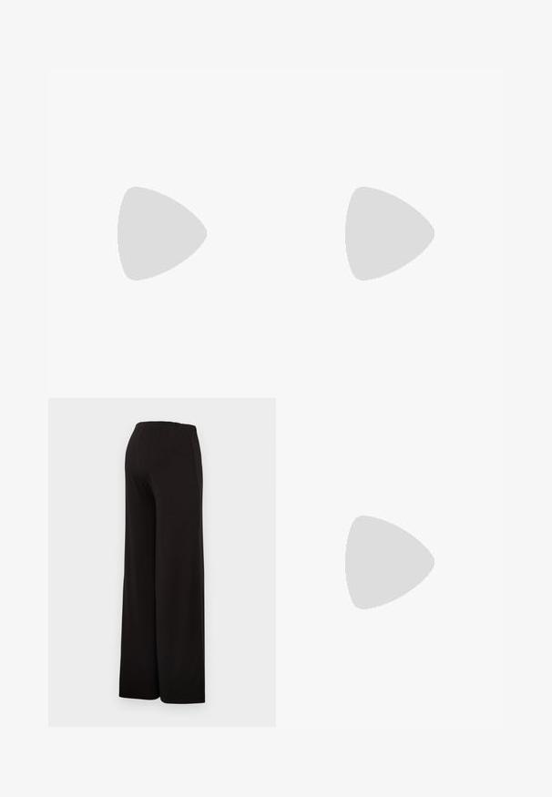 Dunkelgraues Baumwoll-T-Shirt mit kurzen Ärmeln, das auf der Vorderseite ein Kirschdesign in roten und grünen Strasssteinen zeigt. Klassischer Rundhalsausschnitt.; Schwarze weit geschnittene Hose mit elastischem Bund, weichem Stoff, glatter Textur und ohne sichtbare Muster oder Ausstattungselemente.; Schwarze Leder-Sneaker mit glatter Textur, dicker, cremefarbener Sohle, runder Zehenpartie und klassischem Schnürdesign. Subtile Nähte.; Navy Blau Wildleder-Handtasche mit einer lässigen Form, breiten Schulterriemen und sichtbarem Steppnähdetail am Körper.