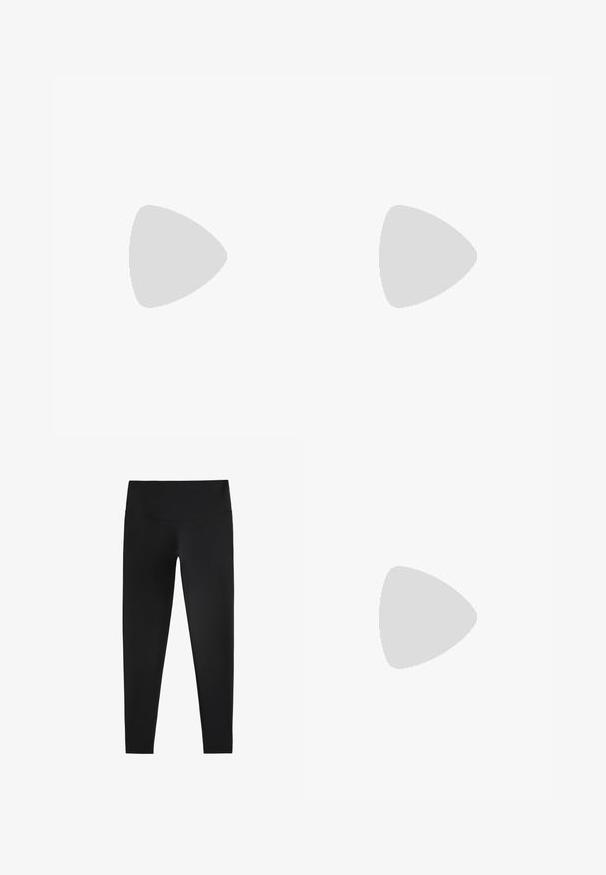 Twee lange mouwen turtlenecks: een zwarte en een beige. Gemaakt van een soepele, rekbare stof met een aansluitend ontwerp en een hoge hals.; Zwarte legging gemaakt van een rekbare, gladde stof. Hoge taille, slim fit, volle lengte en geen zichtbare zakken of patronen.; Beige suède sneakers met zwarte leren strepen, witte veters en oranje rubberen zolen. Voorzien van "adidas" en "Spezial" branding op de tong.; Gouden rechthoekige horloge met een witte wijzerplaat, minimalistische uurmarkeringen en een metalen meshband. Heeft een zijkroon voor het aanpassen van de tijd.