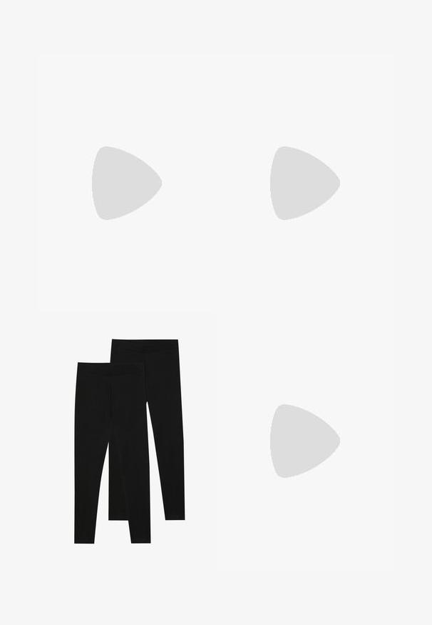 Różowy prążkowany crop top z wysokim kołnierzem i bezrękawowym fasonem. Tkanina ma gładką teksturę i przylegający kształt.; Czarne legginsy wykonane z elastycznego materiału, z bezszwowym pasem i dopasowanym krojem, odpowiednie do noszenia na co dzień lub do ćwiczeń.; Białe skórzane sneakersy z perforowanym czubkiem, teksturowaną podeszwą i białymi sznurowadłami, w połączeniu z szerokimi czerwonymi spodniami na niebiesko-żółtym tle.; Okulary przeciwsłoneczne w owalnym kształcie, z przezroczystą plastikową oprawą, ciemnoszarymi soczewkami oraz cienkimi przezroczystymi ramionami z akcentami logo i minimalnymi detalami.