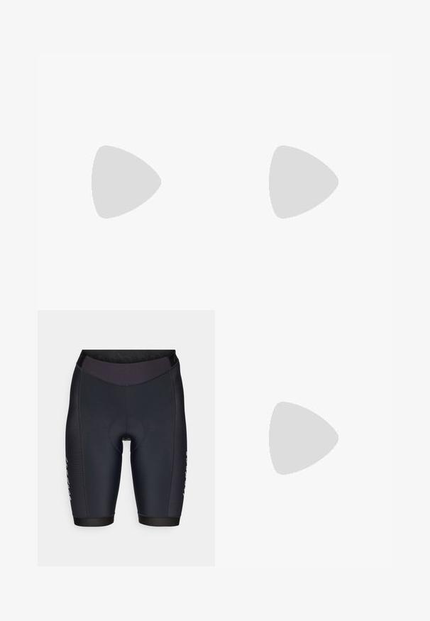 Maillot de cyclisme à manches courtes en violet clair, doté d'une fermeture éclair à l'avant, de manches texturées en contraste et d'un ourlet arrondi pour plus de mobilité.; Shorts de cyclisme noirs au design ajusté, fabriqués en tissu élastique lisse, avec une taille bien ajustée et un rembourrage renforcé au niveau du siège.; Ballerines en cuir noir avec un bout rond, texture lisse, détails de couture minimalistes et design de semelle flexible.; Sweet Protection SHINOBI UNISEX - Lunettes de soleil - rig topaz/satin white