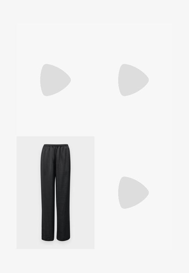 Tricou alb din bumbac cu un grafic colorat al unui roata rusească și al unei montagne russe, având textul "PS Paul Smith" în roșu și albastru.; Pantaloni negri, lejere, cu o talie elastică. Realizați dintr-un material neted, având picior drept și fără buzunare sau ornamente vizibile.; Tenisi din suede de culoare bleumarin închis cu tălpi de cauciuc alb, vârf rotund și design cu șireturi. Prezintă detalii cu logo pe lateral și accente texturate.; Geantă de umăr din piele neagră, cu un design matlasat, curea din lanț argintie și un logo argintiu "AX" proeminent pe față. Formă compactă, rectangulară.