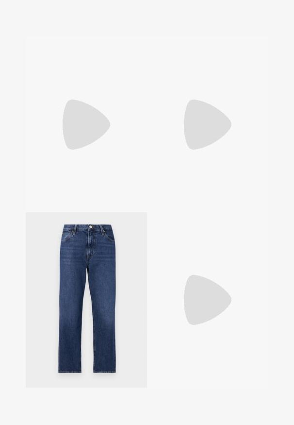 WEEKEND MaxMara MULTIE - Camisola de manga comprida - nero; Jeans de ganga em um tom de azul escuro. Design de perna reta com estilo de cinco bolsos, fecho frontal com botão e detalhes em costura contrastante.; Bailarina preta em pele com bico arredondado, textura suave, detalhe de costura minimalista e design de sola flexível.; Bolsa de couro castanho com fecho de aba, decoração em tom dourado, alça de ombro e textura suave. Formato retangular compacto.