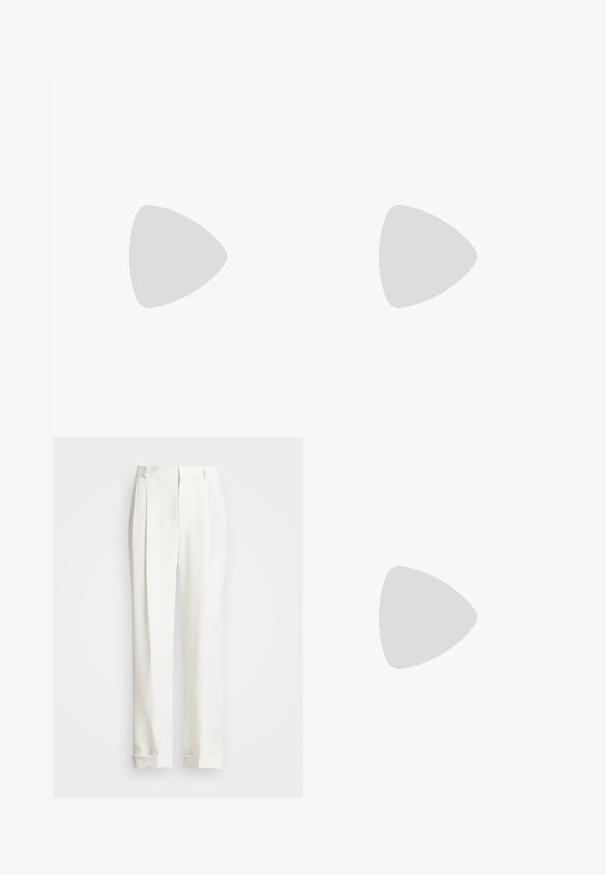 Brauna krāsa īsām piedurknēm t-krekls, izgatavots no kokvilnas, ar apaļu kakla izgriezumu un baltu logo izdruku kreisajā krūšu daļā. Vienkāršs, pieguļošs dizains.; Balties pielāgotie bikses ar divām priekšējām krokām, taisnu griezumu un salocītām apakšmalām. Izgatavotas no gludas auduma, ar klasisku dizainu.; Melnas sporta kurpes ar gludu ādas augšdaļu, zamšādas akcentiem, apaļu purngalu un kontrastējošu baltu vidusdaļu. Tam ir saites aizdare un logo detaļa.; Melnas ādas crossbody soma ar zelta toņa metāla akcentu un regulējamu siksnu, kurai ir gluda tekstūra un izliekta forma.