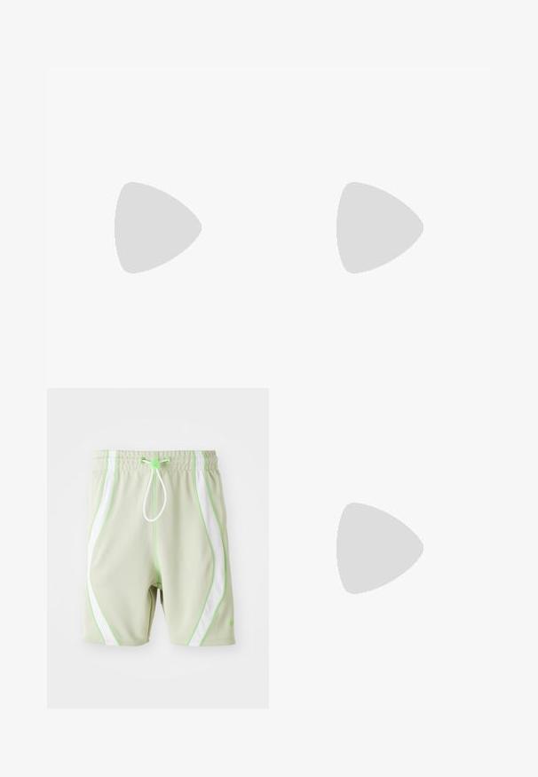 Melna kokvilnas t-kreklus ar priekšpuses baltu tekstu: "DARBS PROCESS ZVAIGŽŅU NOVĒROŠANAS INSTITŪTS" ar ilustrētu dizainu.; Gaiši zaļi sporta šorti ar baltām acs sānu paneļiem un zaļiem akcentiem. Iespējas: elastīga jostasvieta un stīgas aizdare.; Tumši zaļš Nike skriešanas apavu pāris ar melniem akcentiem, tīkla augšdaļu, šņorēm un pilna garuma Nike Air zoli uz balta fona.; Melnas neilona jostas somiņa ar rāvējslēdzēja aizdari, kurai ir liels balts Nike logo. Gluda tekstūra un ergonomisks dizains ērtai valkāšanai.