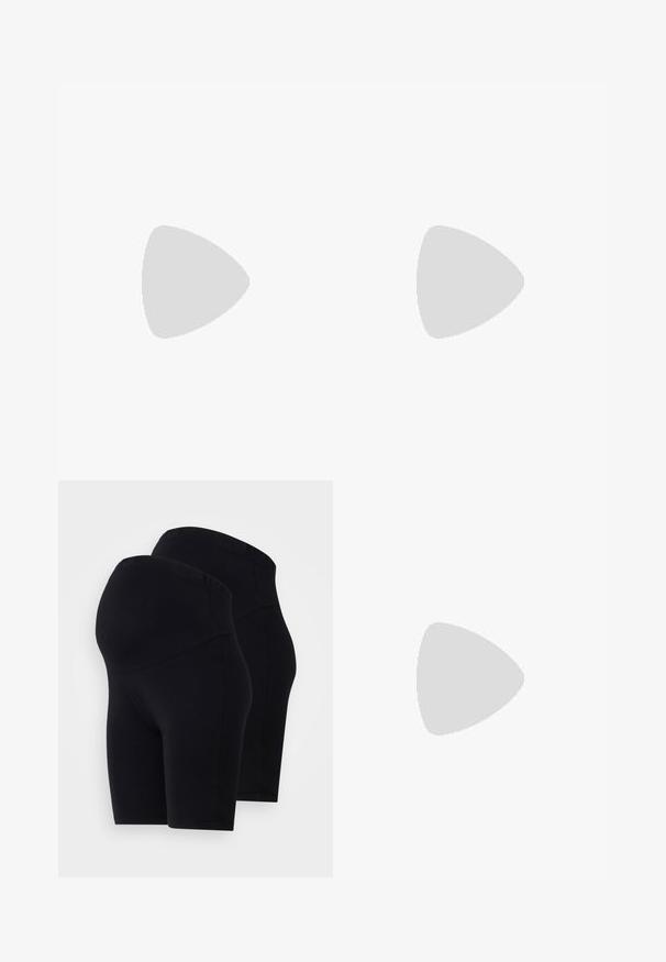 Anna Field MAMA 2 PACK - T-shirt basic - black/white; Anna Field MAMA 2 PACK - Legging - black/black; New Balance 327 UNISEX - Sneakers laag - moonbeam; Guess GEMMA - Handtas - black