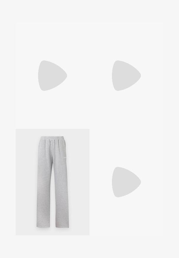 Čierne bavlnené tričko s krátkymi rukávmi a okrúhlym výstrihom, s ružovým srdcovým grafickým motívom a nápisom "PEGAADOR" na prednej strane.; Svetlo šedé tepláky s elastickým pásom, rovný strih a malé biele logo na ľavom stehne. Mäkká, textúrovaná tkanina.; Čierne kožené atletické topánky s prešívaným dizajnom, okrúhlou špičkou, šnurovaním vpredu a gumovou podrážkou. Obsahujú diskrétne logo na boku.; Čierna taška cez rameno s textúrovanou tkaninou, dvojitými vrchnými úchytmi a odnímateľným popruhom na rameno. Disponuje zipsom pre bezpečné uskladnenie.