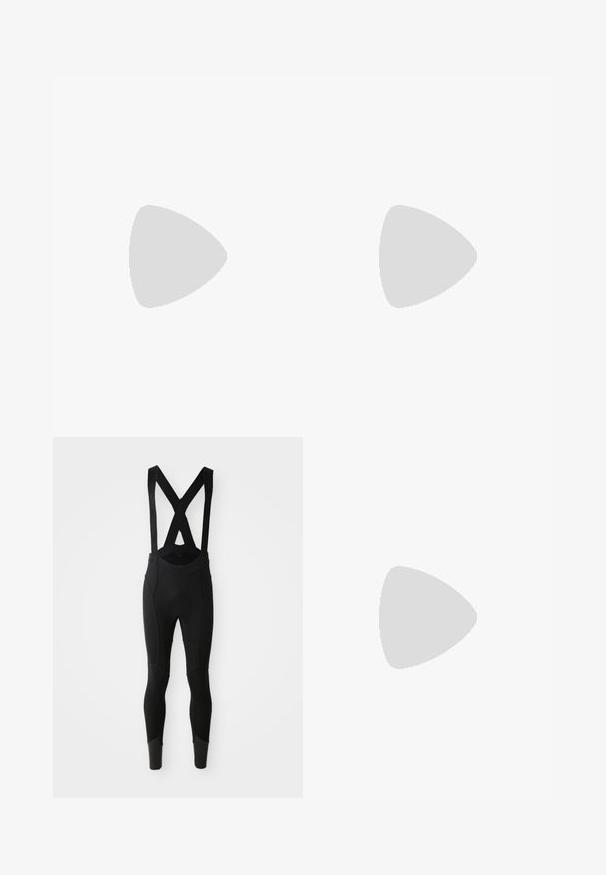 Lühikeste varrukatega jalgrattajersey tumesinises värvitoonis, valmistatud venivast kangast. Omab esist tõmblukka ja valget aktsenti vasakul varrukal.; Mustad jalgratturi püksid, millel on reguleeritavad X-kujulised rihmad, tekstuuriga paneelid ja sobivad sääred, mis kitsenevad ankle juures.; Valged ja hõbedased jalgrattaste kingad, millel on võrkturvas, tekstureeritud detailid, reguleeritavad rihmad ja kummist välistald, mis tagab haarde ja stabiilsuse.; Valged raamidega päikeseprillid, hallide aktsentidega ja siniste peegelprillidega. Sportlik disain, ümber keha kujundus ja reguleeritavad ninasillad.