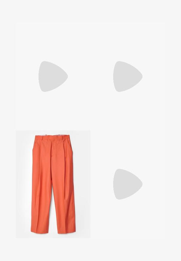 Victoria Beckham SLOGAN TANK - Top - white; Victoria Beckham SINGLE PLEAT TROUSER - Stoffhose - papaya; Paul Smith TOPANGA - Klassischer Ballerina - black; Victoria Beckham THE DORIAN BAG - Handtasche - espresso