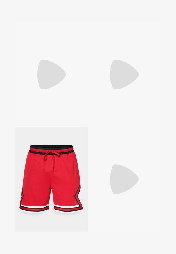 Next Trükipildiga T-särk - white japan; Punased silmadega korvpallishortsid musta elastse vöökohtaga, millel on seotud pael, valged aktsendid ja musta-punased triibud äärel.; Valged nahast tennisetossud, millel on perforatsioonid, ümar nina, lame tallus ja paksud nöörid, nähtava swooshi logoga ja "AIR" kontsadel.; Hawkers PIERRE GASLY - Päikeseprillid - gold