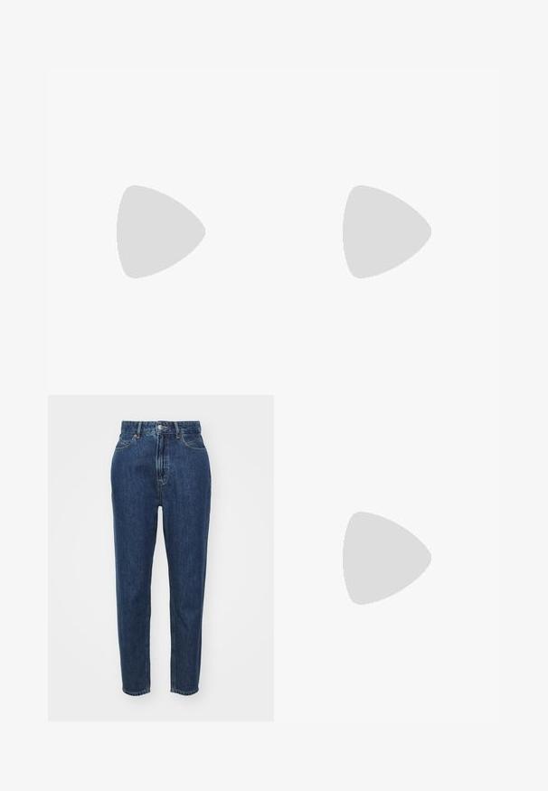 BOSS ELOGO - Basic T-shirt - white; BOSS RUTH  - Relaxed fit jeans - navy; BOSS CHARLIZE - Classic heels - black; DKNY PUFFY HOOP - Earrings - silver-coloured