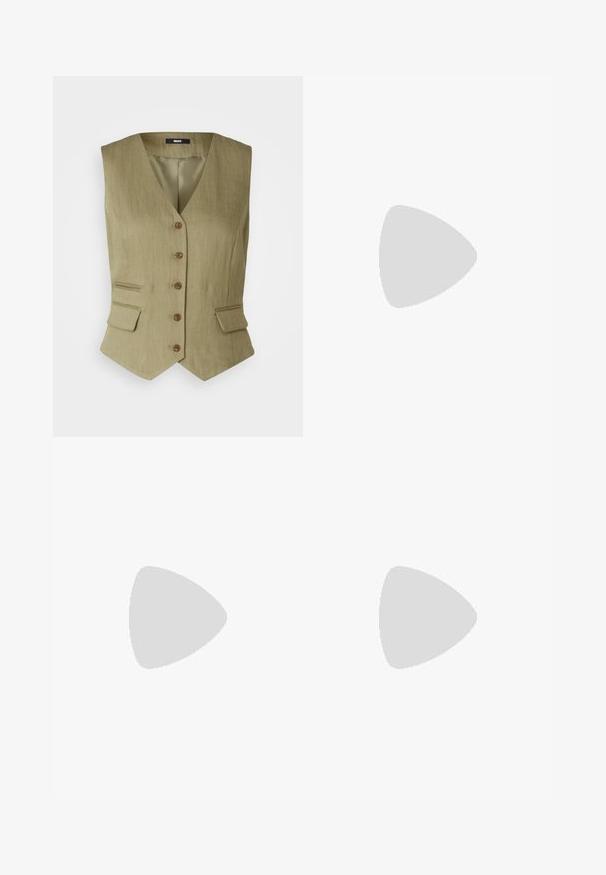 DKNY VEST - Veste - light fatigue; Brūns garām piedurknēm T-krekls ar leopardu rakstu, apaļo kakla izgriezumu un nelielu stiepšanos. Mazs logo uzšuvums priekšpusē.; Melni augstās jostas džinsi, izgatavoti no denima, ar taisnas kājas dizainu, priekšējiem kabatām, rāvējslēdzēju un metāla pogas aizdari.; Melnas Adidas sporta kurpes ar baltām svītrām, zelta "Spezial" uzrakstu, gumijas zoli un baltu papēža daļu, attēlotas profila skatījumā.