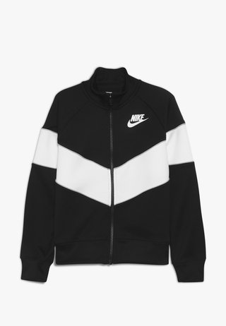 HERITAGE - Zip-up hoodie - black/white/wolf grey