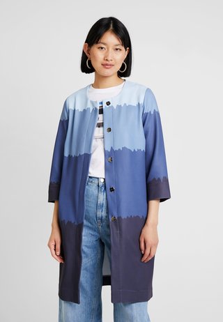 UNGEFÜTTERT - Short coat - light blue/blue