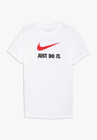 TEE - Print T-shirt - white/university red