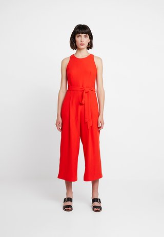 CROPPED CREW NECK SOLID - Jumpsuit - hot red