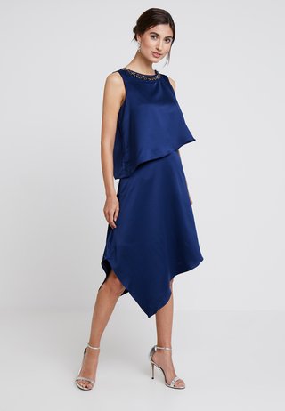 EMBELLISHED OVERLAYER DRESS - Ballkleid - ink