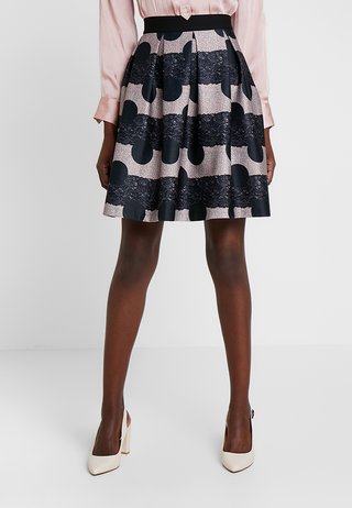 Áčková sukně - black/rose