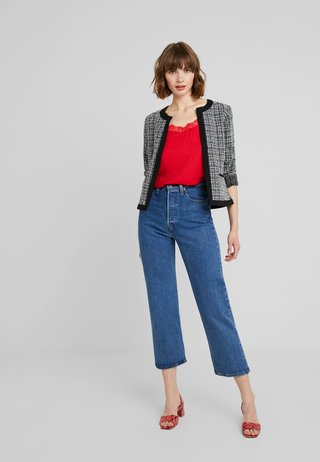 VISKYLA SHORT - Blazer - black/white