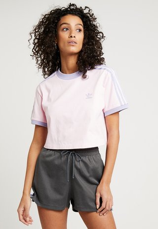CROPPED TEE - Printtipaita - clear pink