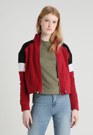 COLOURBLOCK POLAR - Fleece jacket - dark burgundy