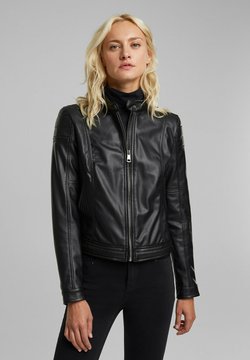 Esprit - Imitatieleren jas - black