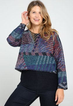 Paprika - MIT FARBIGEM PATCH-AUFDRUCK - Pullover - marine