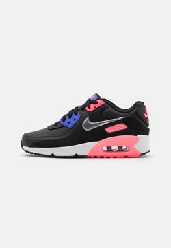 Nike Sportswear - AIR MAX 90 LTR  - Sneakers laag - black/metallic silver/sunset pulse