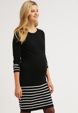 JoJo Maman Bébé - Gebreide jurk - black/ecru