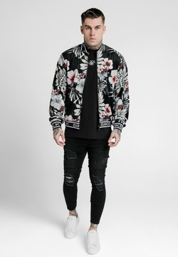 SIKSILK - FLORAL JACKET - Giubbotto Bomber - black