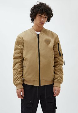 PULL&BEAR - Giubbotto Bomber - mottled beige