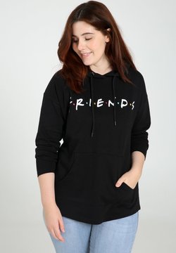 Paprika - MIT AUFDRUCK  FRIENDS - Sweat à capuche - black