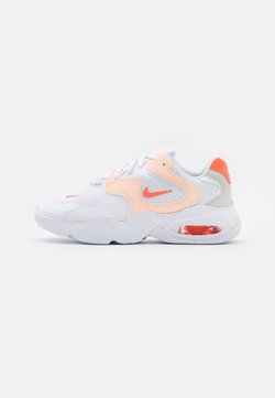Nike Sportswear - AIR MAX 2X - Sneaker low - white/bright mango/crimson tint