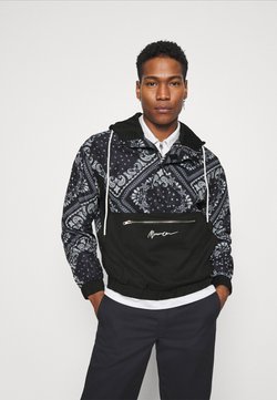 Mennace - BANDANA PRINT OVERHEAD JACKET - Veste coupe-vent - black