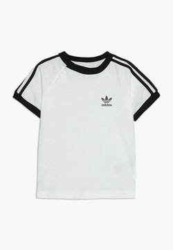 adidas Originals - STRIPES UNISEX - T-shirt print - white/black