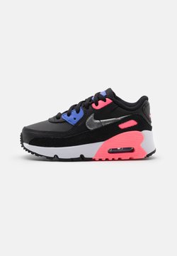 Nike Sportswear - AIR MAX 90 UNISEX - Sneakers laag - black/metallic silver/sunset pulse