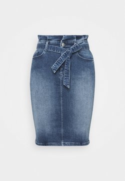 ONLY Tall - ONLHUSH MID SKIRT - Gonna a tubino - medium blue denim