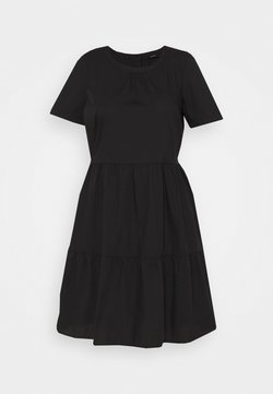 Vero Moda Curve - VMGULVA ABOVE KNEE DRESS - Korte jurk - black